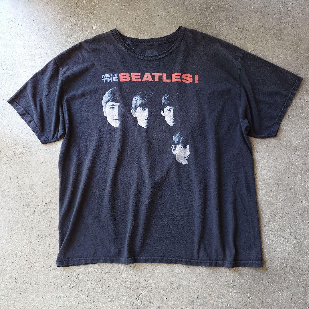 ユーズド ビートルズバンド T シャツーオフィシャルフェード