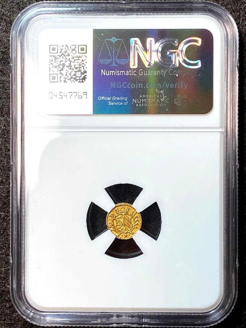 ドイツ ニュルンベルク1/8ラムダカット金貨NGC MS62