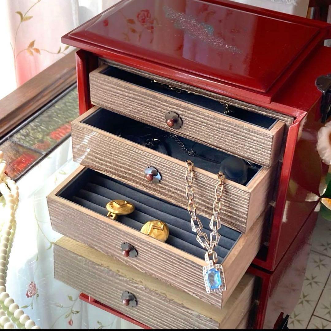 2172様感謝‼️JAPAN輪島螺鈿蒔絵「銀河-翠と紅」器局形宝石箱2点箱入