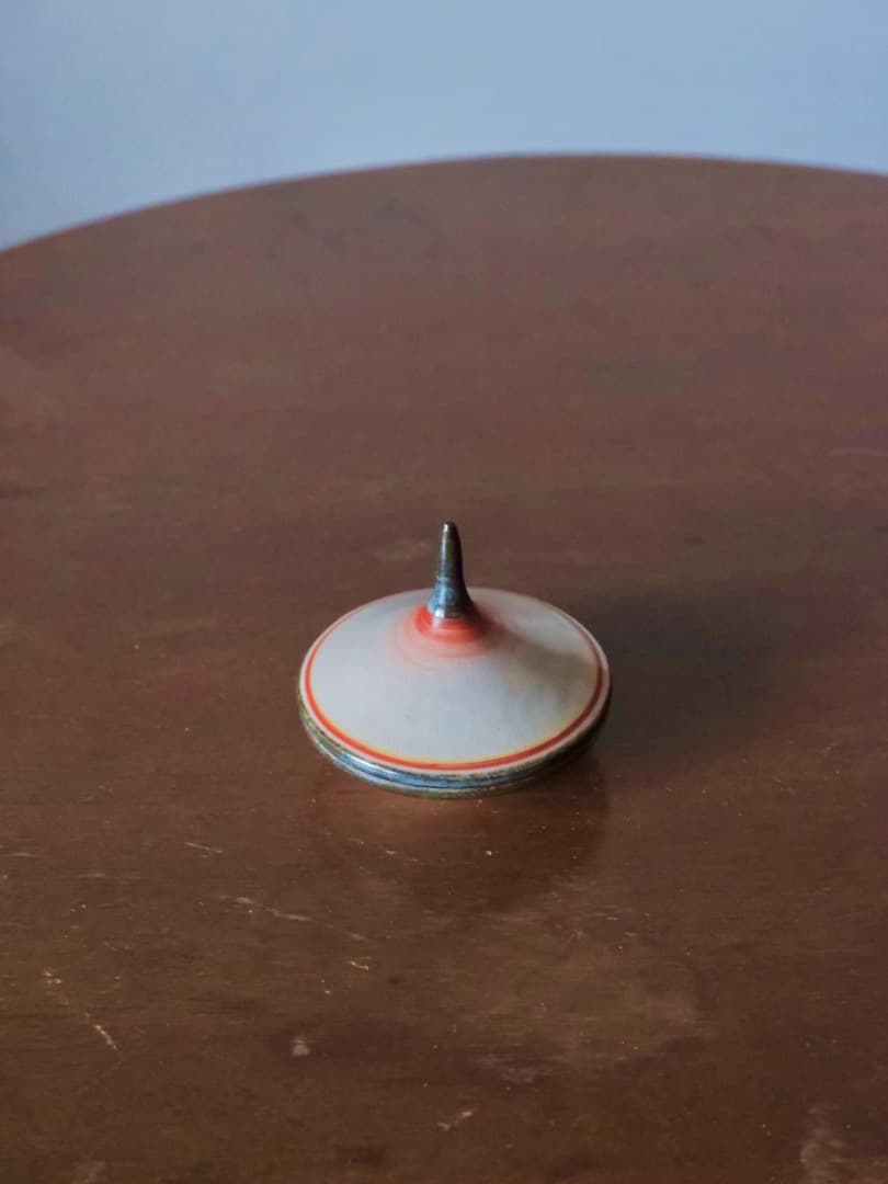 瑞豊窯　独楽　香合　蓋物　茶道具　箱付　古道具　時代物　美術品Q2251