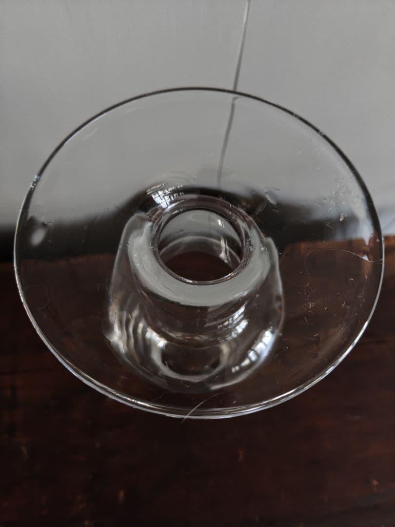 フランス　吹きガラス　花瓶