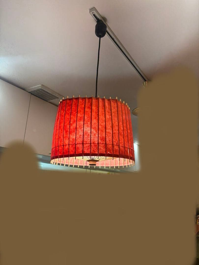 【KOTORI / 古都里】赤STペンダントライト照明／和紙／竹／和風インテリア