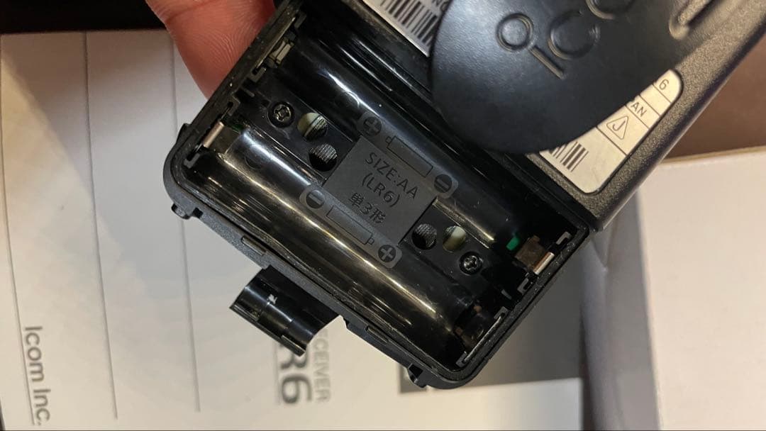 【新品同様】Icom IC-R6 受信機【他社アンテナ】アイコム