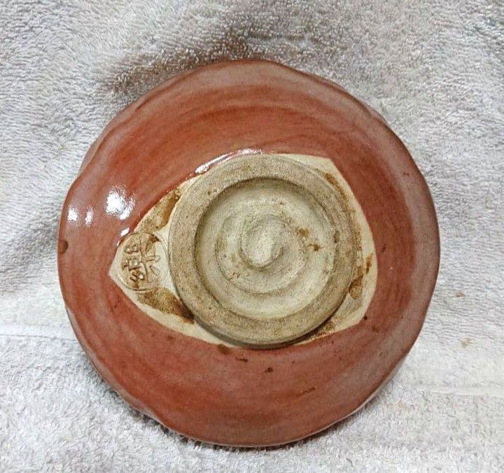 赤楽平茶碗 A435