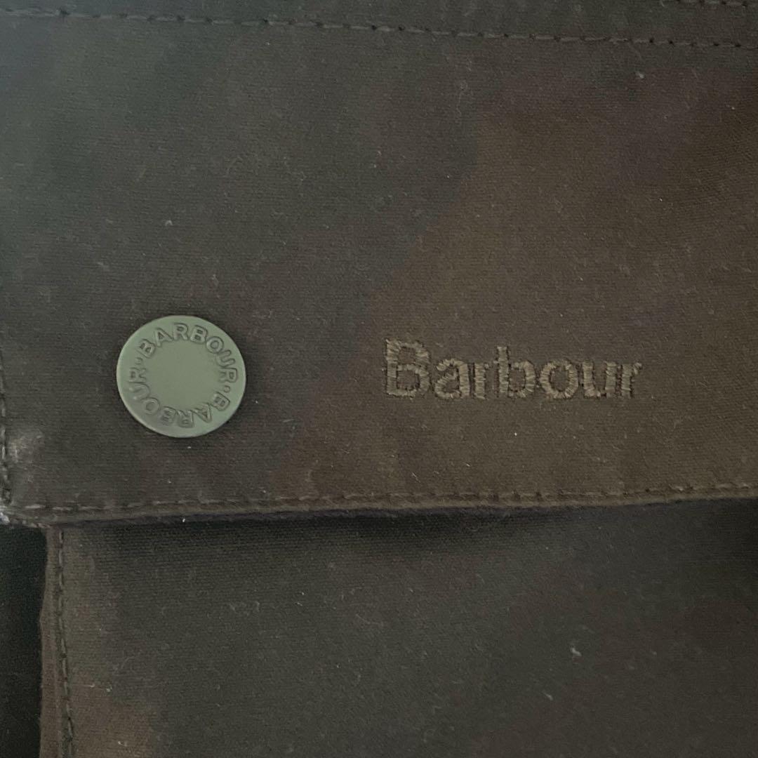 Barbour フード付きブラウンジャケット S