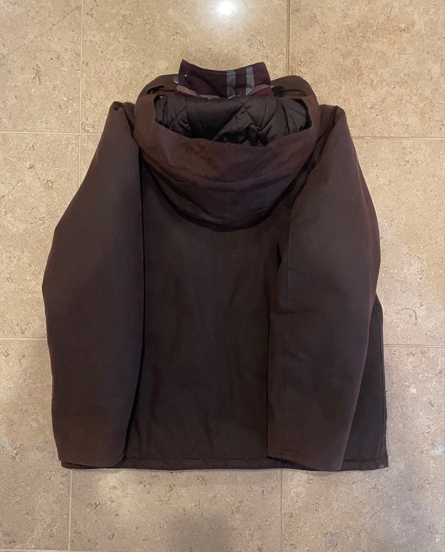Barbour フード付きブラウンジャケット S