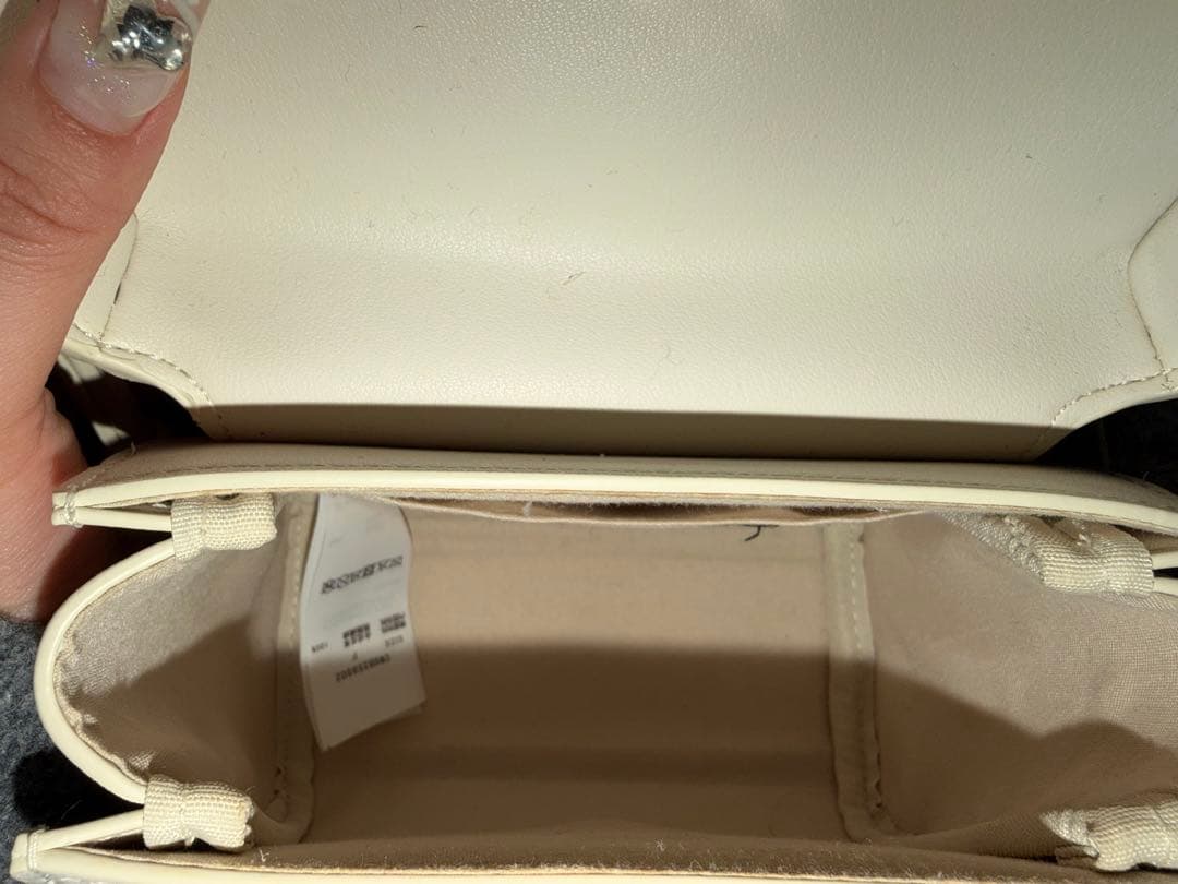 CELFORD リュタン ビジュースタッズポシェット アイボリー