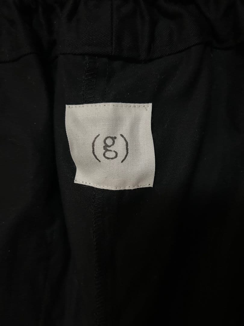 （g）グラム黒 ウエストゴム テーパードチノパン