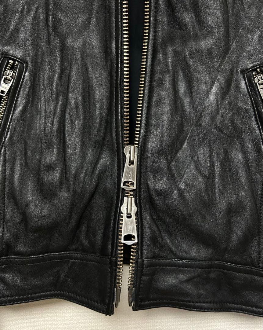 JACK ROSE/ジャックローズ/シングルライダースジャケット/size2/黒