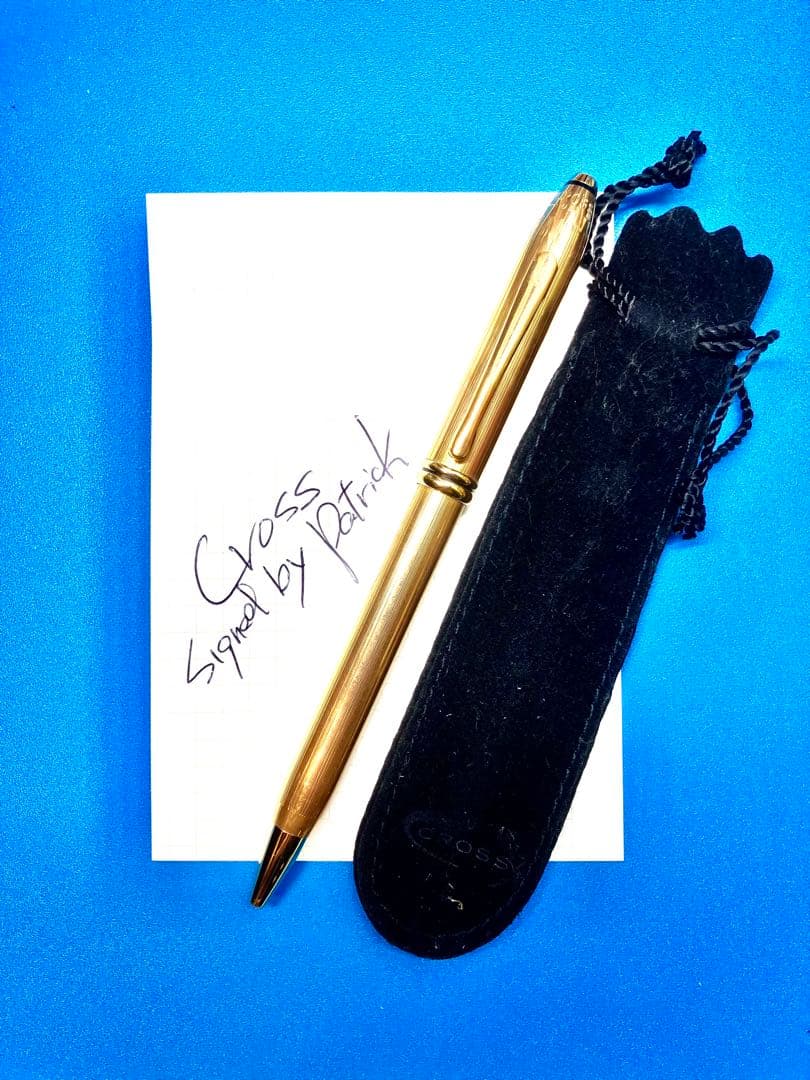 米国Cross 社製ゴールド ボールペン 専用ケース付きタウンゼント