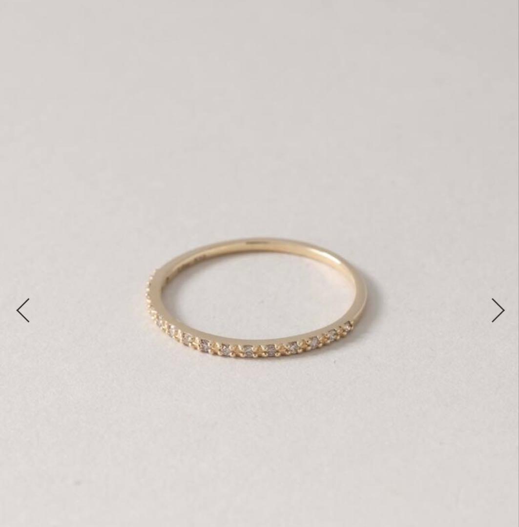 Lilas ダイヤハーフエタニティーリング K10 13号