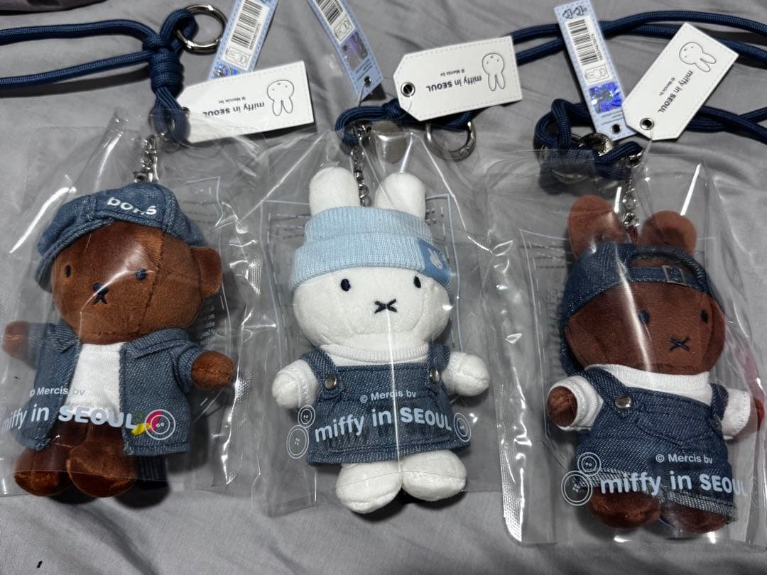 韓国限定 ミッフィー ソウル 限定 キーホルダー 3個セット 聖水 ソンス
