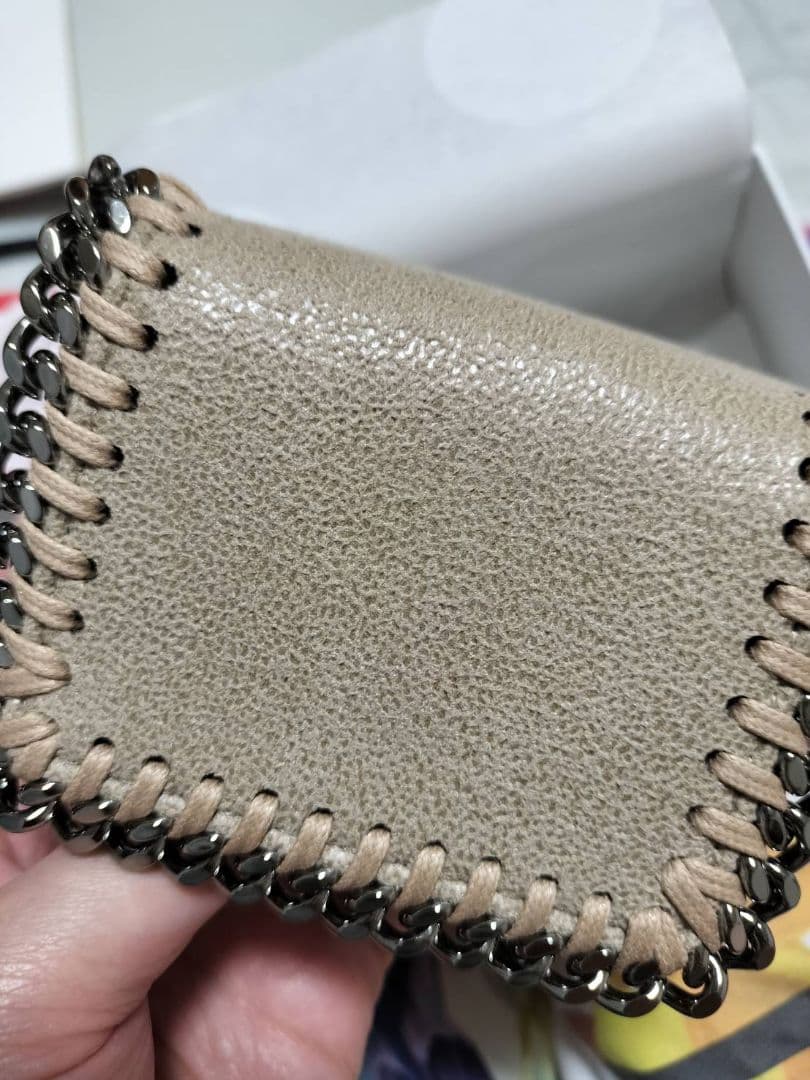 新品未使用！STELLA McCARTNEY ベージュ三つ折り財布