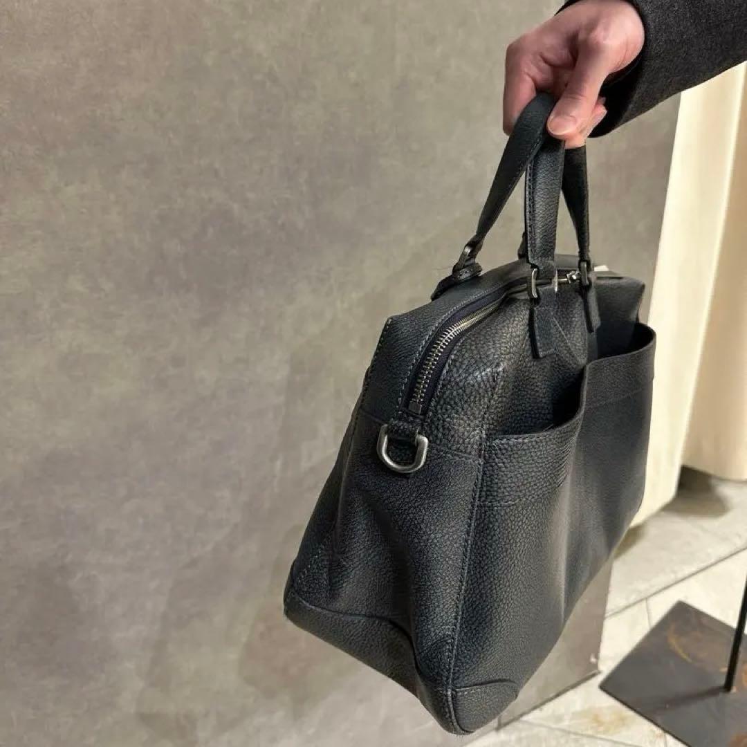 aniaryダークグレー ビジネスバッグ ボストンバッグ