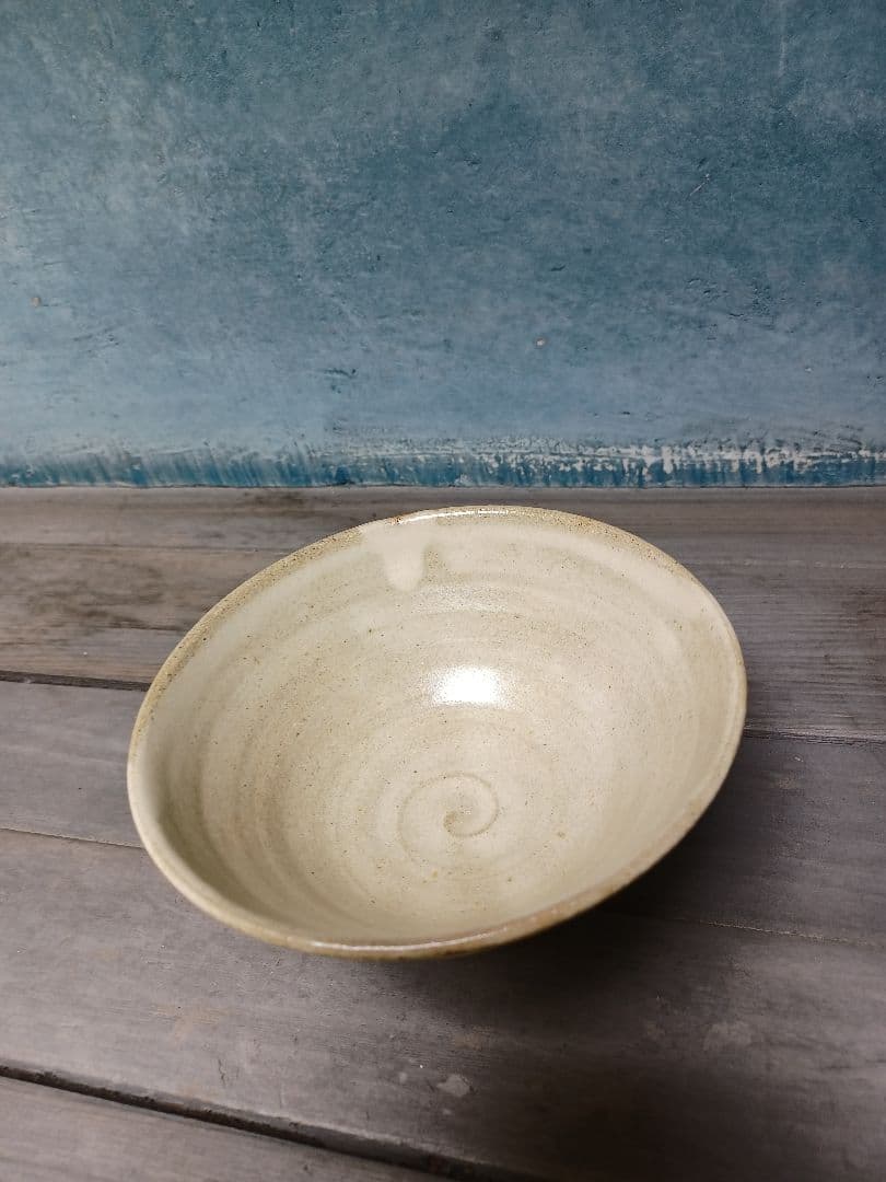 茶碗　佐藤公平作　糠釉　抹茶茶碗　茶道　茶道具　木箱入