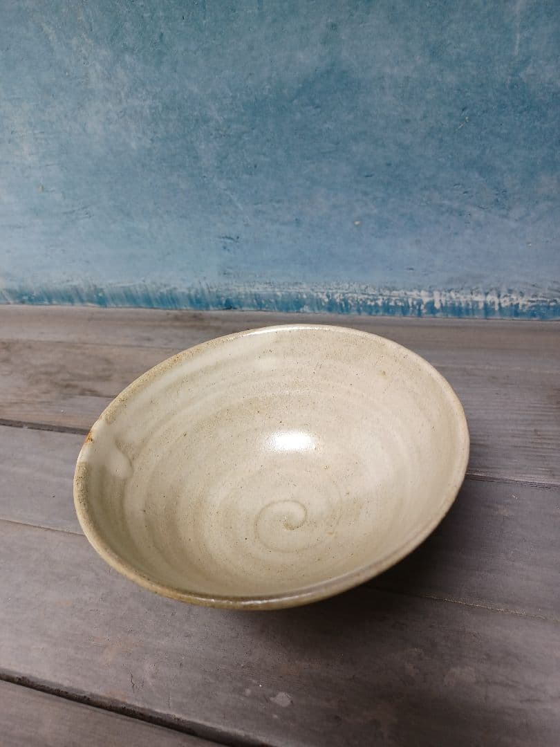 茶碗　佐藤公平作　糠釉　抹茶茶碗　茶道　茶道具　木箱入