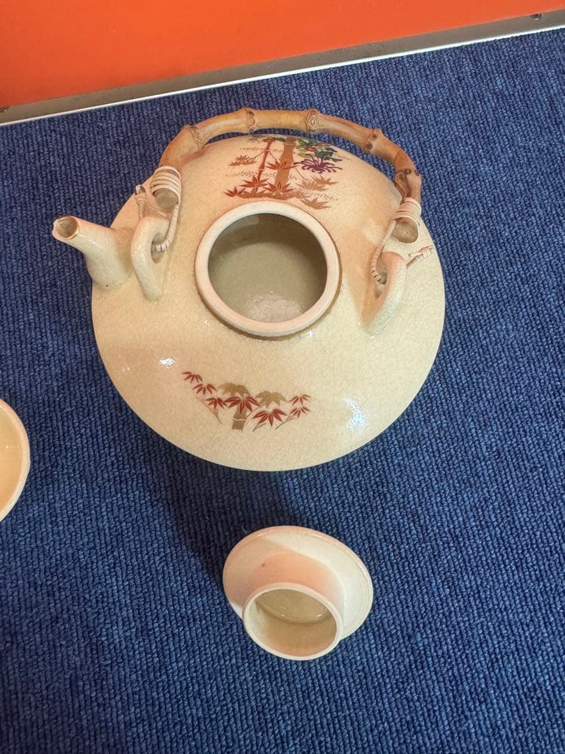 1977  薩摩焼　茶器セット　急須1客　湯呑3客