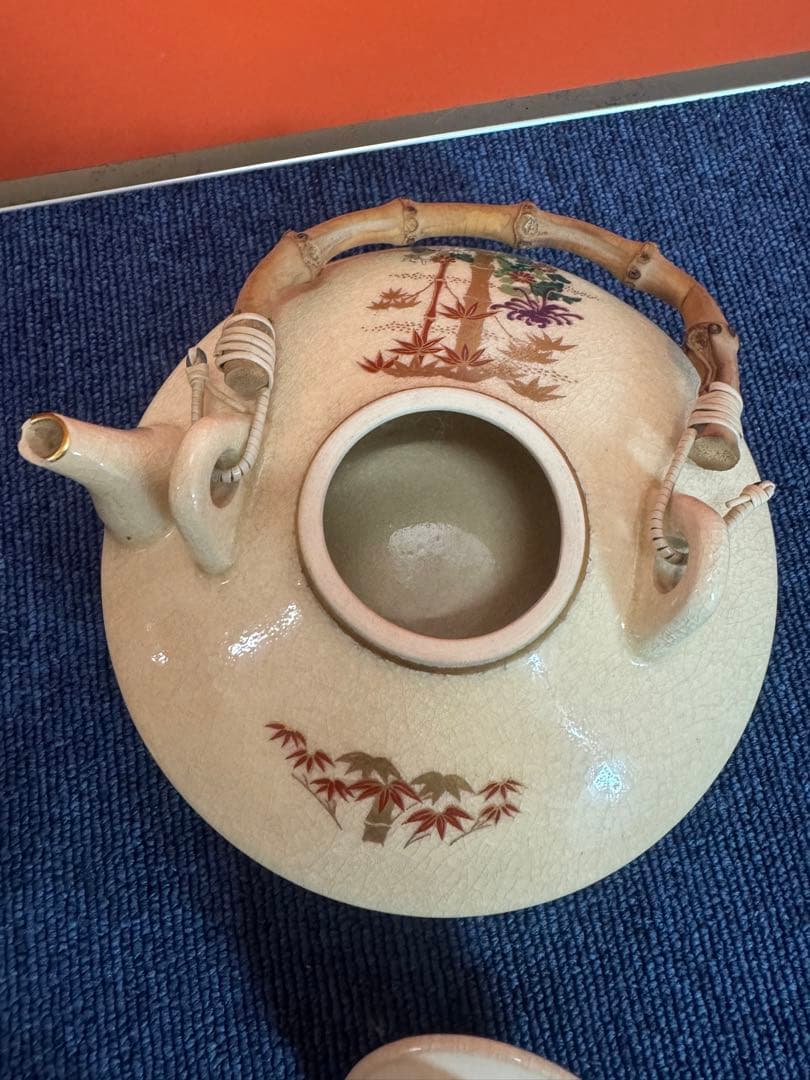 1977  薩摩焼　茶器セット　急須1客　湯呑3客