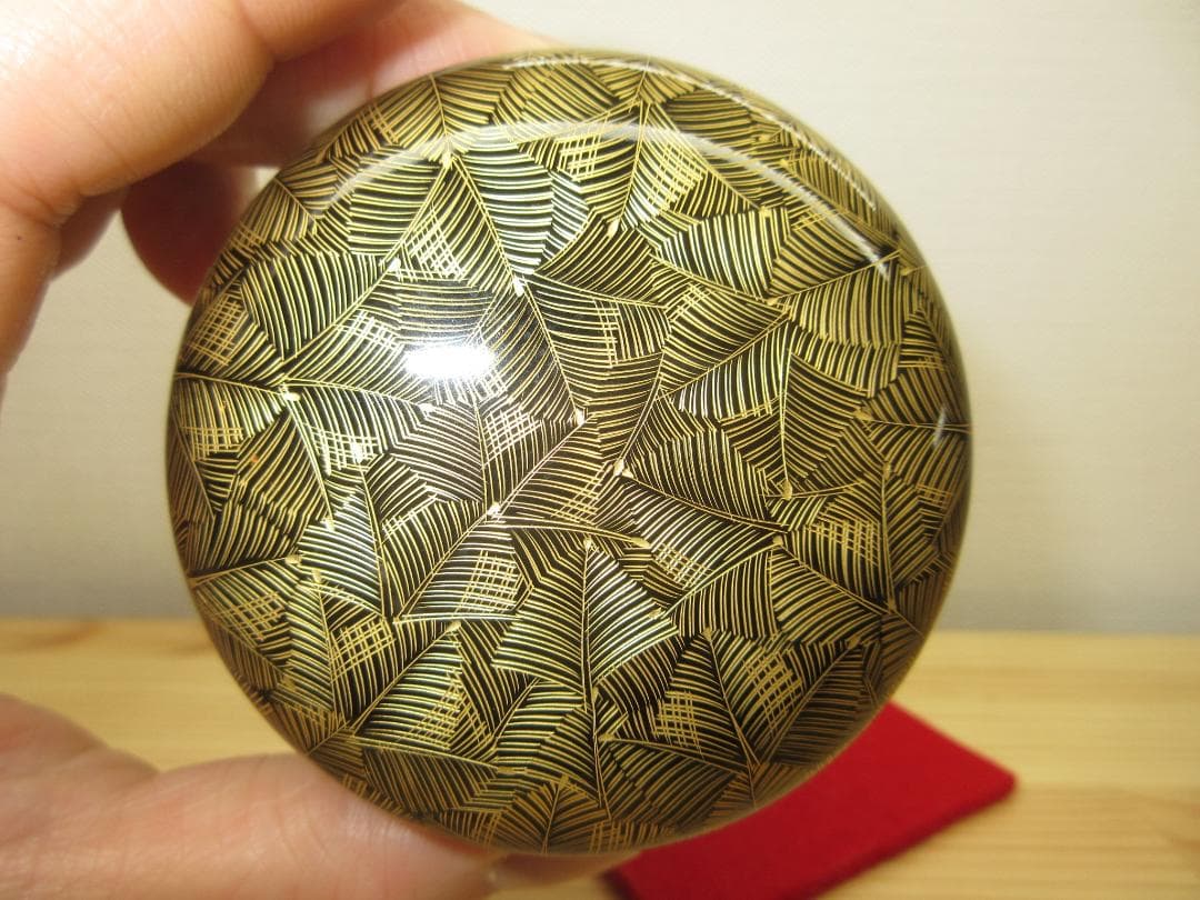 送料込【逢絢亭】茶道具 大棗 輪島塗 沈金彫り 表千家流書付 前志芸男 共箱入り