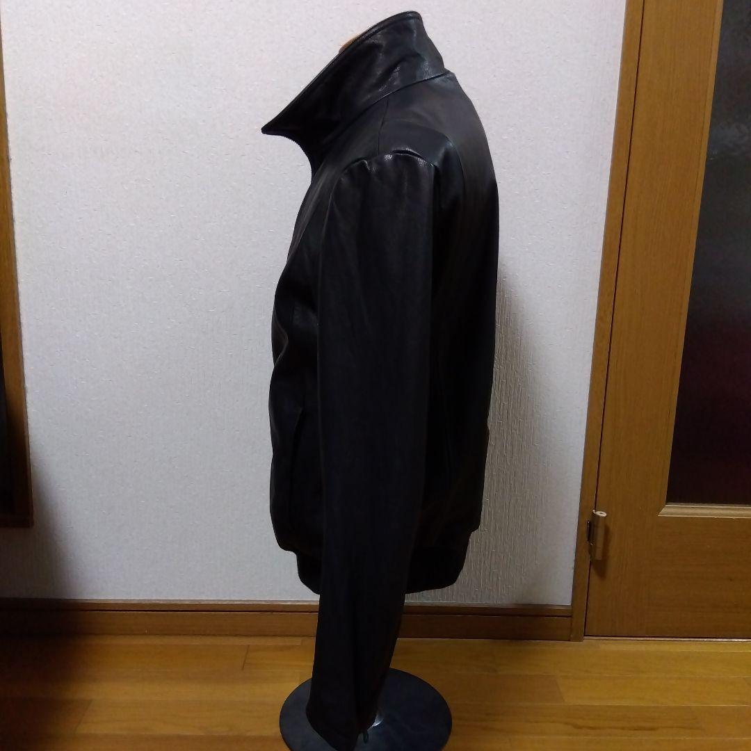 【極美品‼️】ブラックレザーシングルライダースジャケット