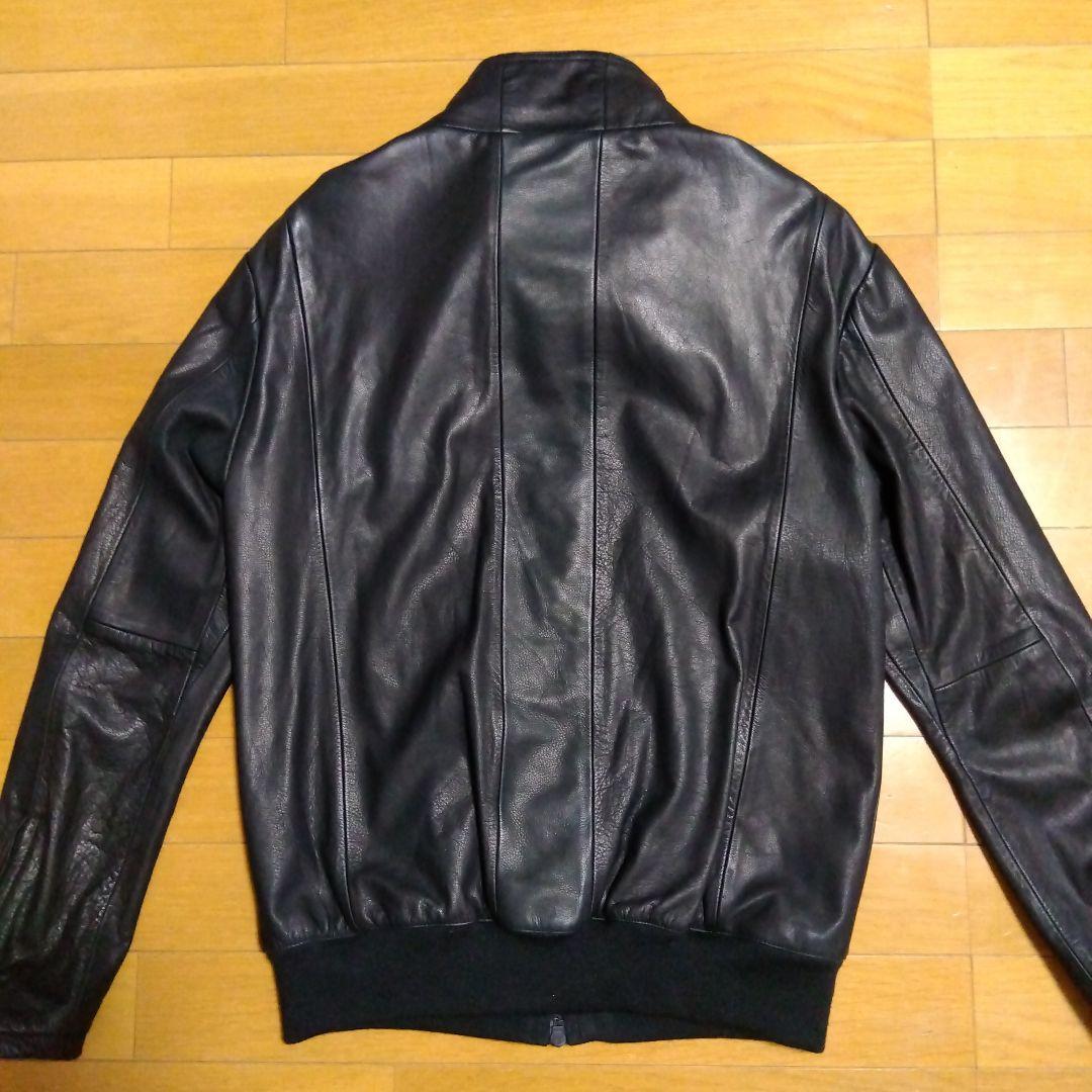 【極美品‼️】ブラックレザーシングルライダースジャケット