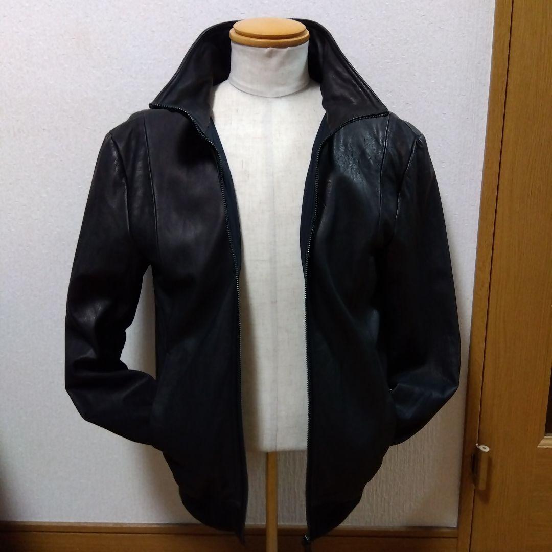 【極美品‼️】ブラックレザーシングルライダースジャケット