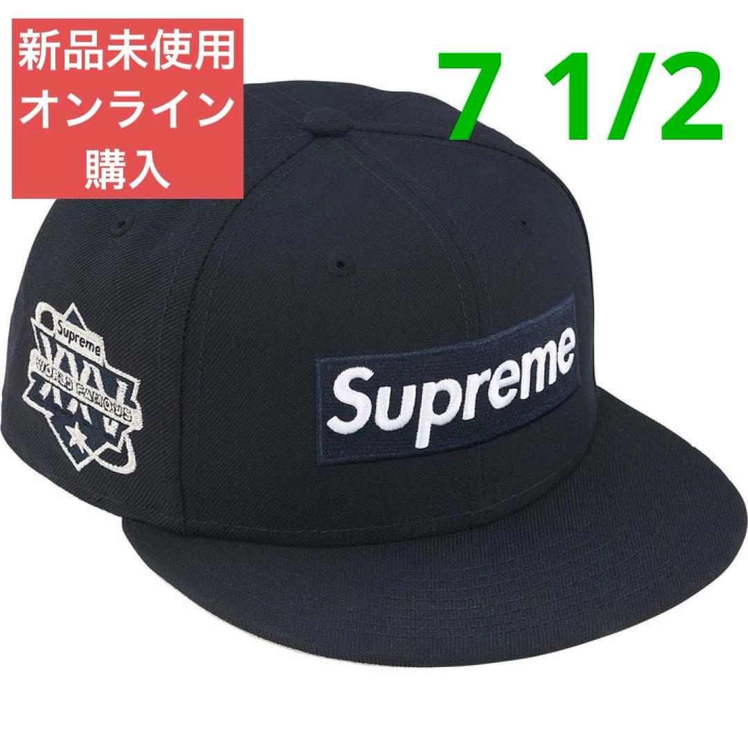 新品 Supreme Box Logo New Era ネイビー ボックスロゴ