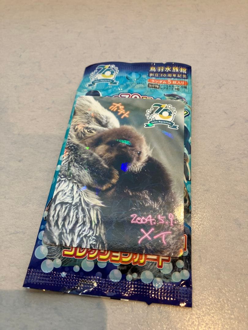 【鳥羽水族館】コレクションカード　メイ（レアカード）　ラッコ　赤ちゃん
