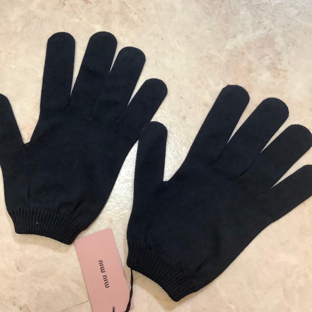 【新品】miu miu メンズ 手袋 タグ付