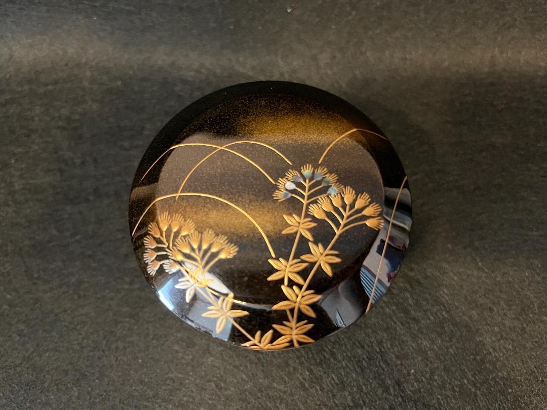 一后一兆 藤袴蒔絵雪吹 茶道具