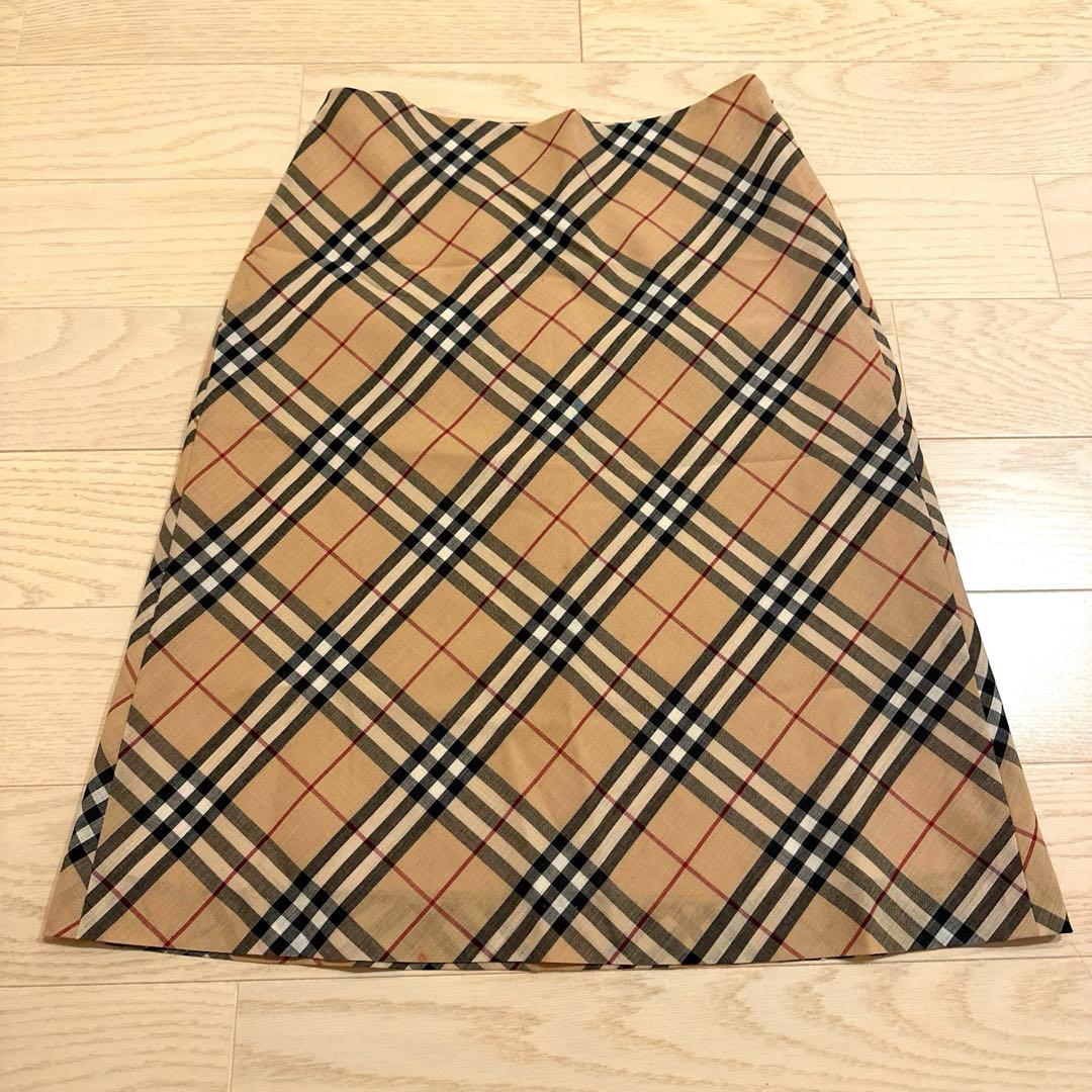 美品 Burberry バーバリー スカート 36 Sサイズ ベージュ