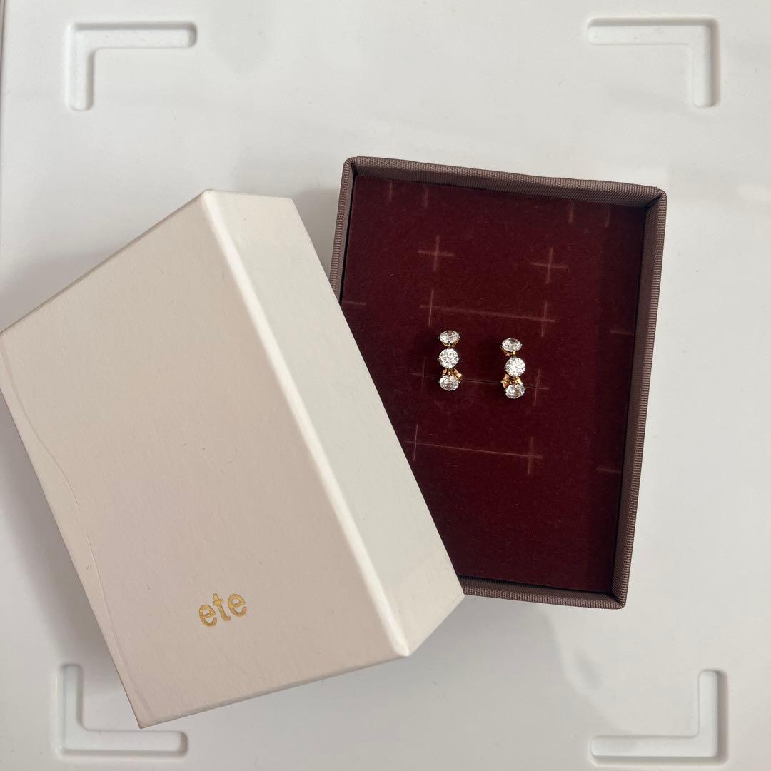 ete クリアビジューピアス 871551