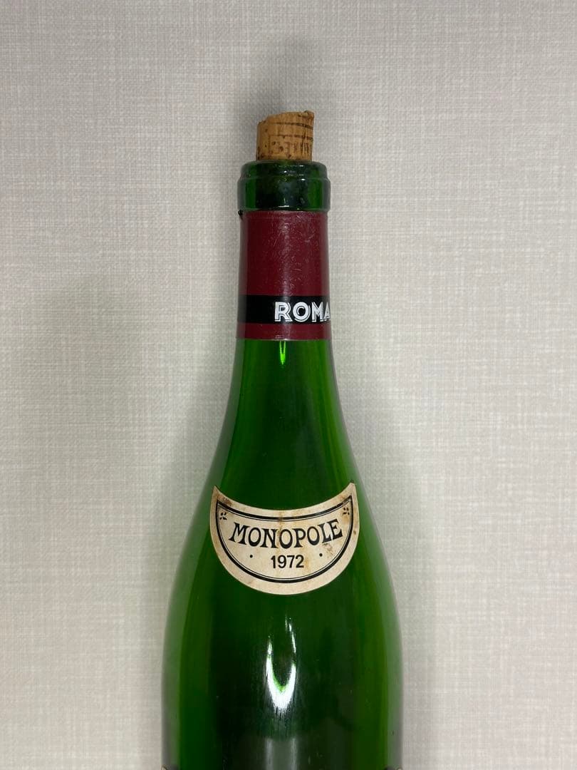 ロマネコンティ 空き瓶 DRC 1972年 コルク付き