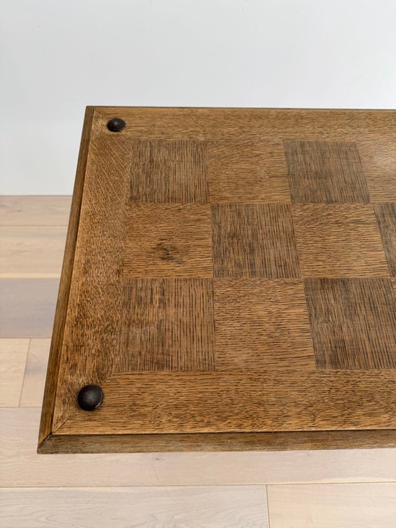 木製アンティーク2段式 キャスター付きワゴン　フランスアンティーク