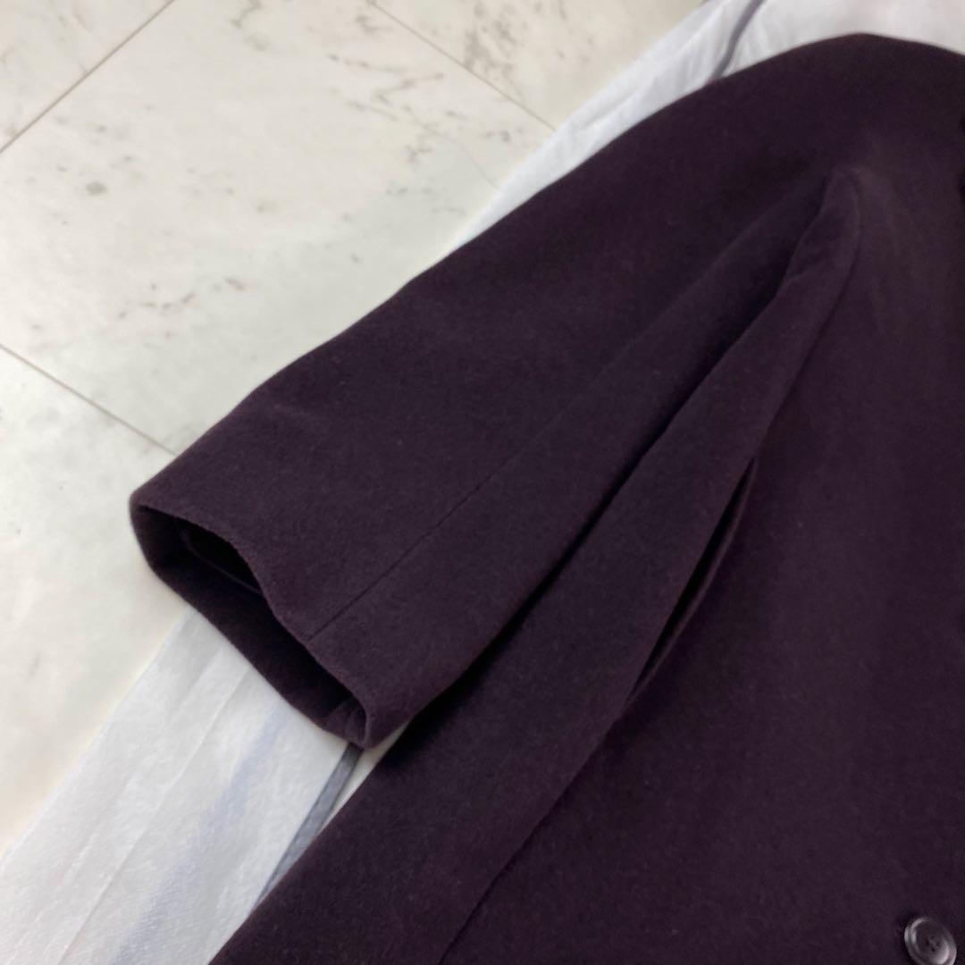 アンゴラ混◎マックスマーラ　白タグ　チェスターコート　マキシ丈　ロング