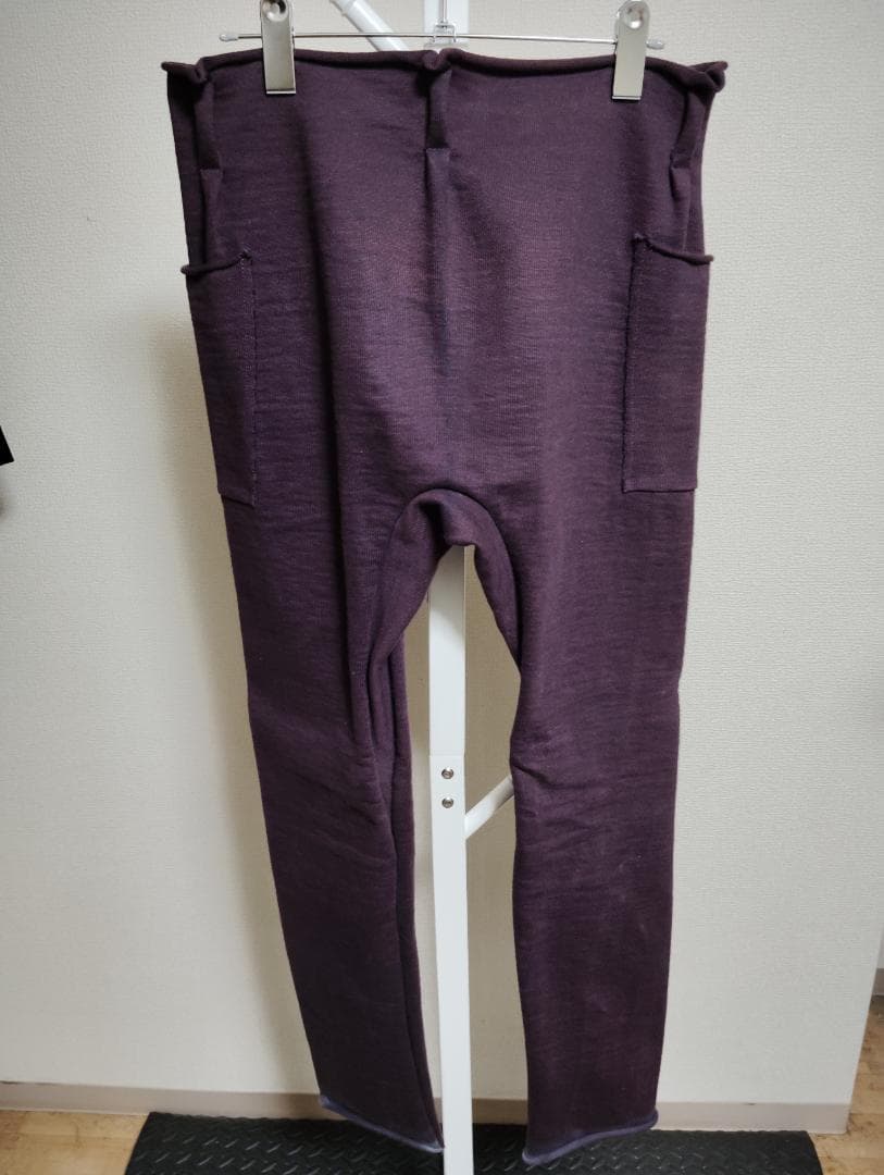 新品 ware ヘビージャージパンツ パープル