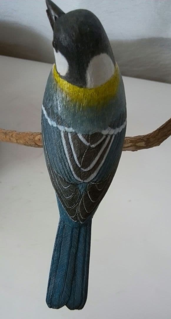 バードカービング　シジュカラ　オス、メス