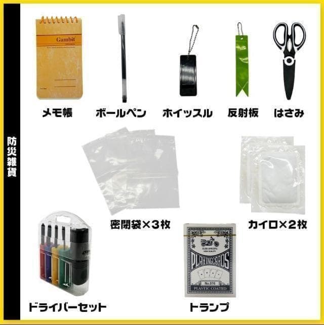 防災セット 持ち出し 1人用 車 中身 防災用品セット 非常用持ち出し袋セット