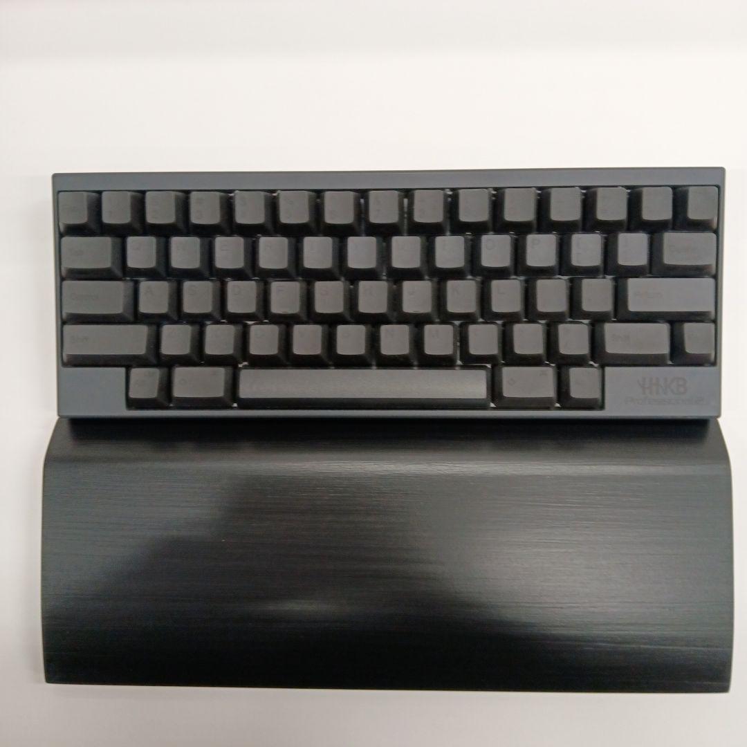 パイン集成材HHKB Studio用 手作りパームレスト兼キーボードルーフ シ漆