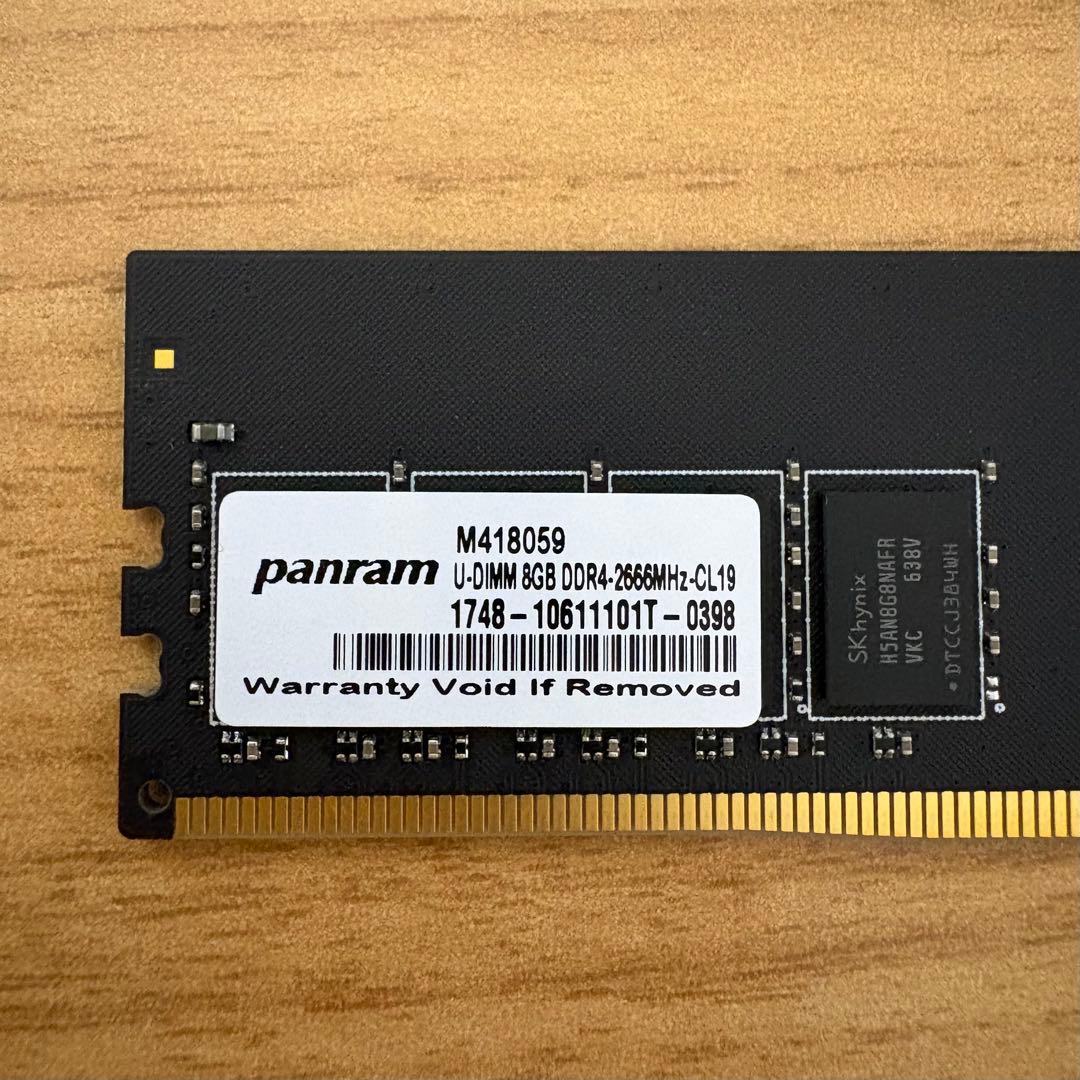 メモリ 16 GB Panram DDR4-2666MHz-CL19