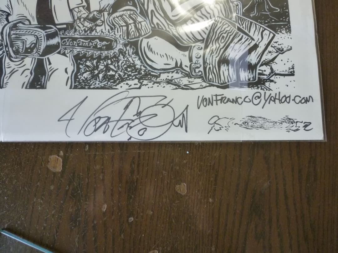 Von Franco ヴォン・フランコ 　TIKI　アート・ポスター　サイン入り