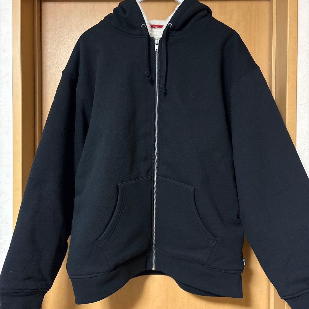 Supreme®︎ Faux Fur Lined Zip Up Hoodie L