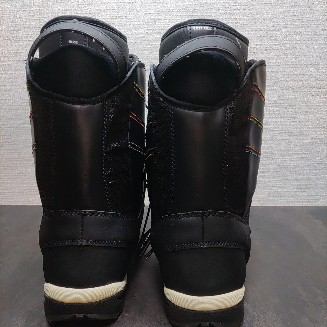 美品　スノーボードブーツ 26.5cm ROUZE ブラック/レインボーライン