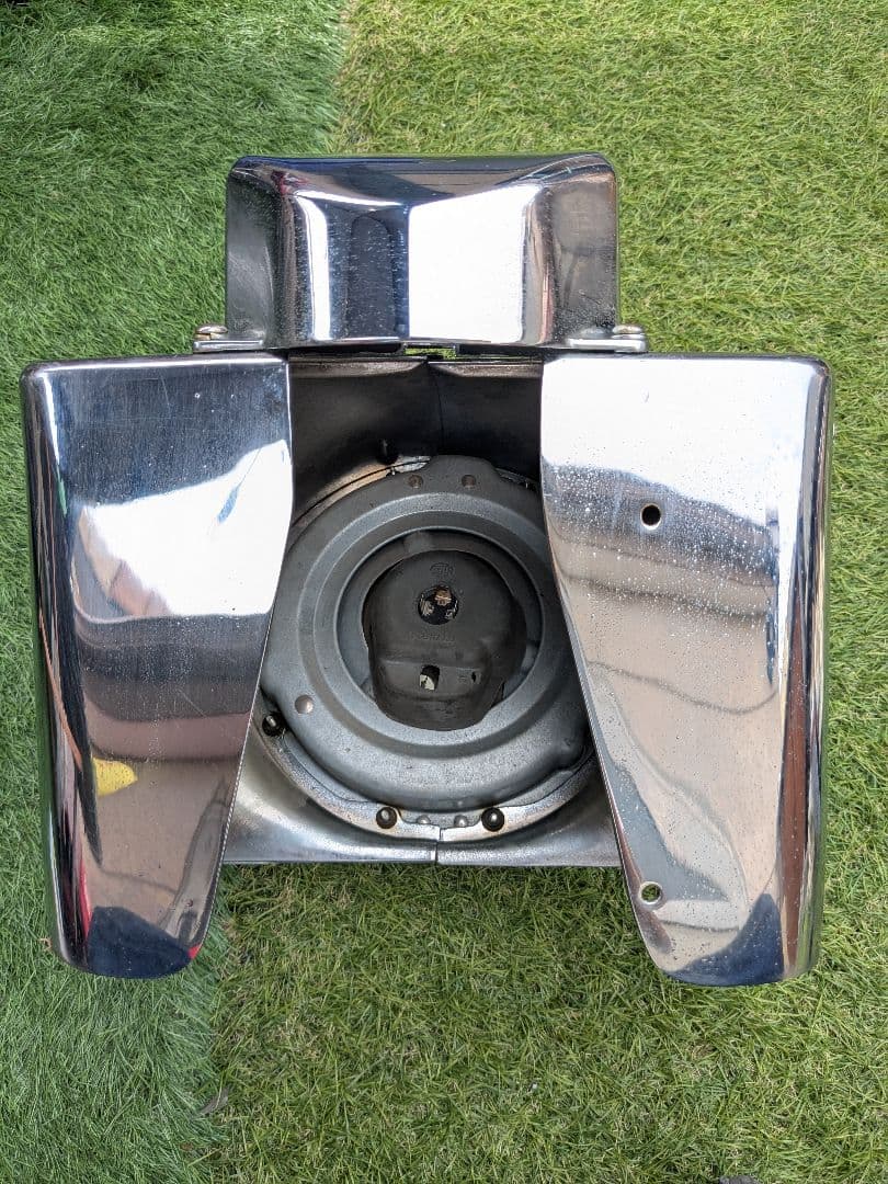 ハーレーFLSTCヘッドライトナセルキット中古　クローム