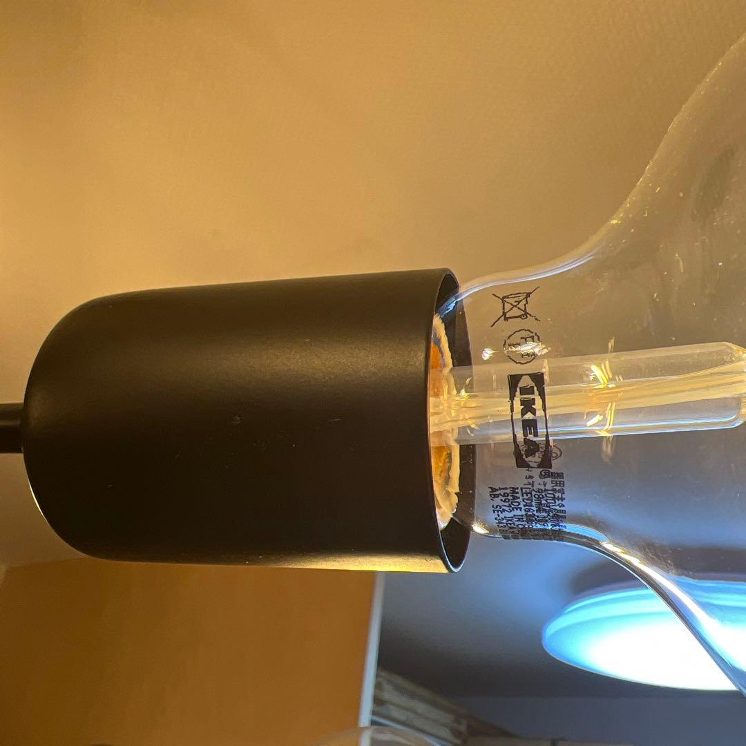 ニトリ　ペンダントライト セイス BK 電球付き