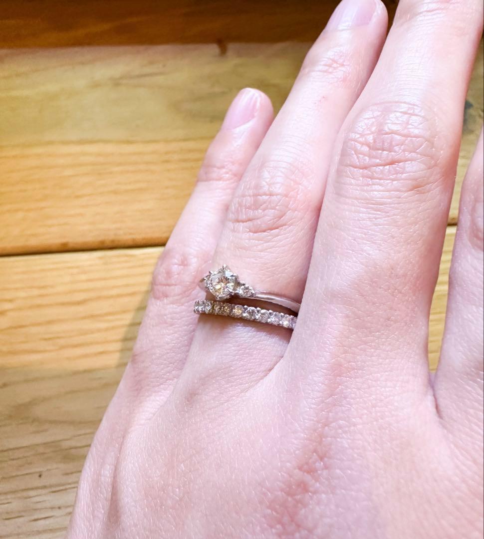 STAR JEWELRY Dカラー PT950 ダイヤモンドリング 7号