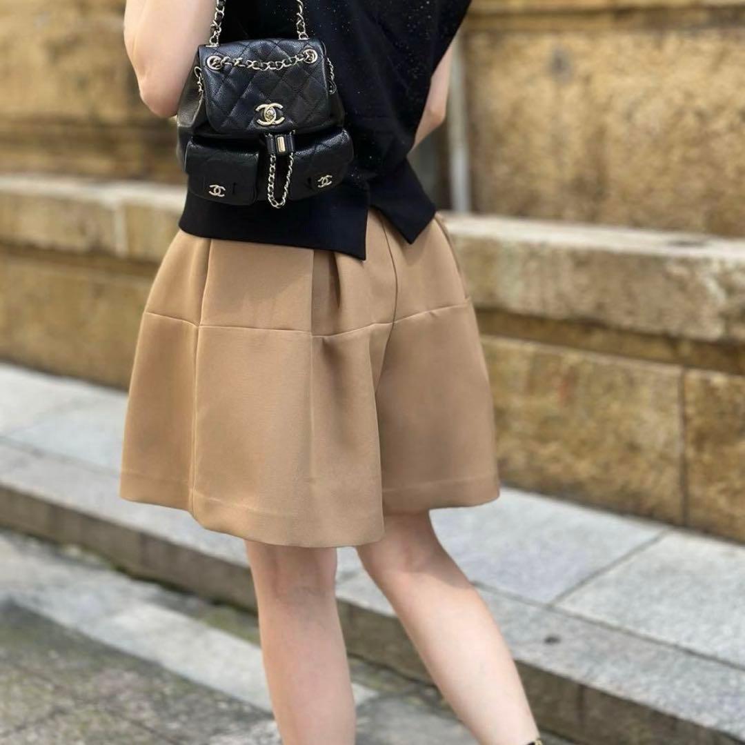 trefle+1 トレフル タックショートパンツ 01 ベージュ