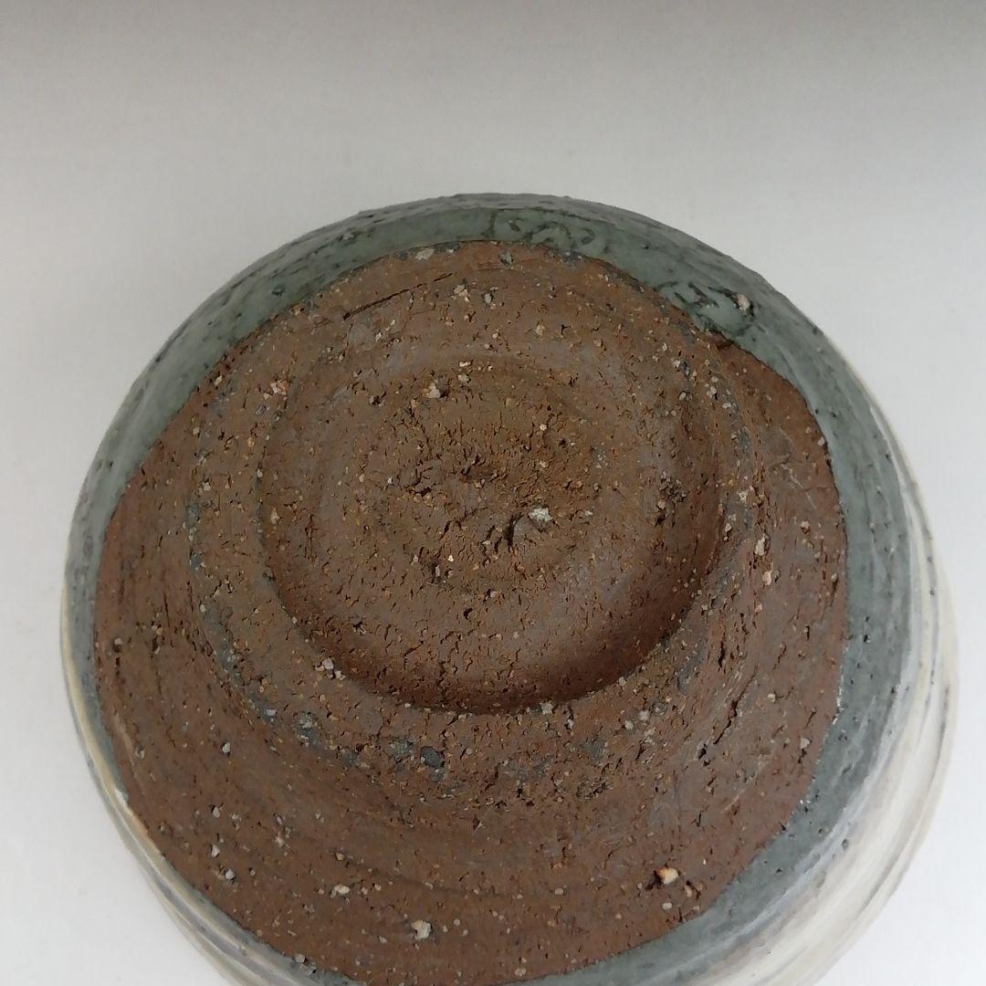 Ｔ５１１　茶碗　『倉敷酒津焼』『兜山窯　岡本孝明 造』　共箱　抹茶碗　茶道具
