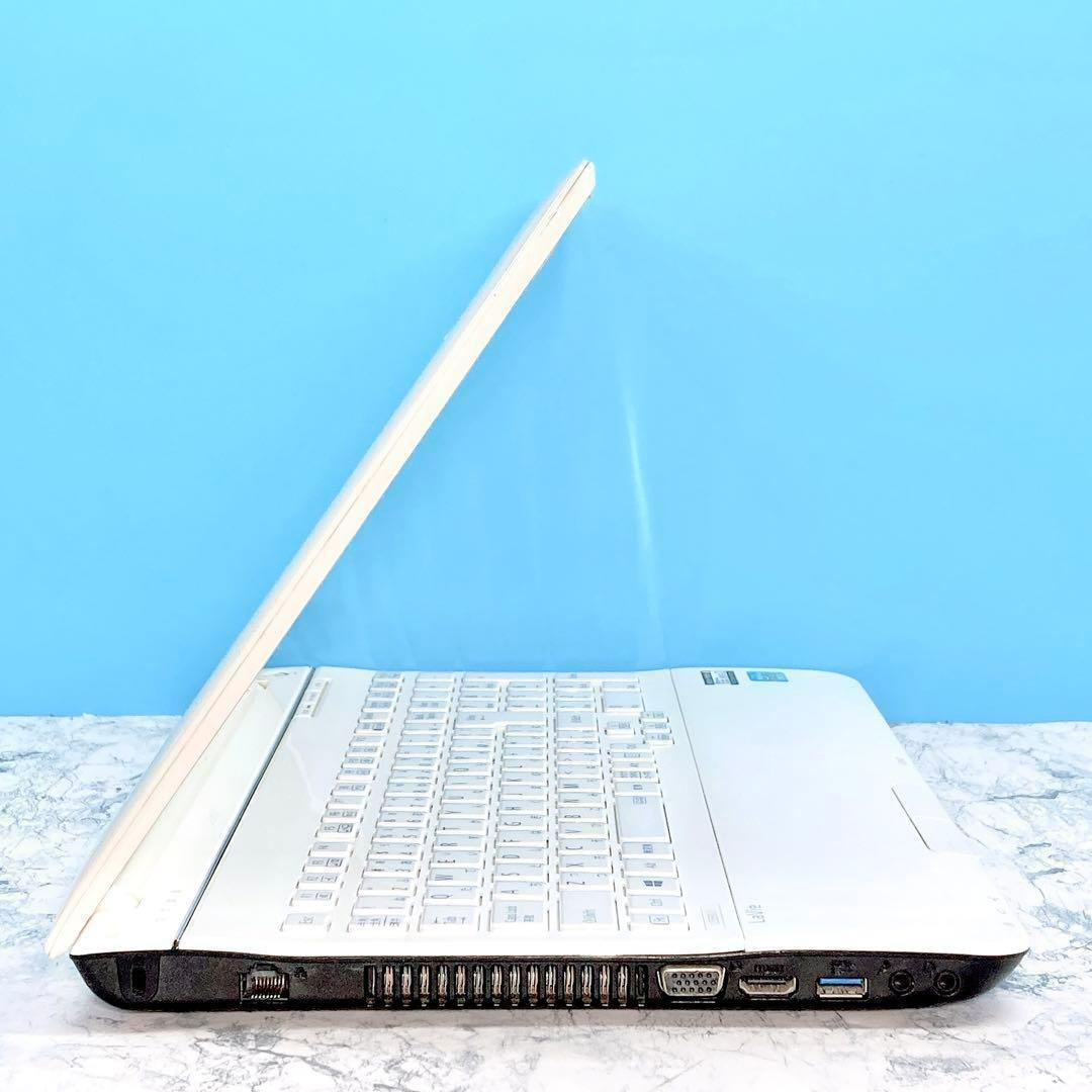 大人気✨i7✨新品SSD✨Win11✨ブルーレイ✨NEC✨ホワイトノートパソコン