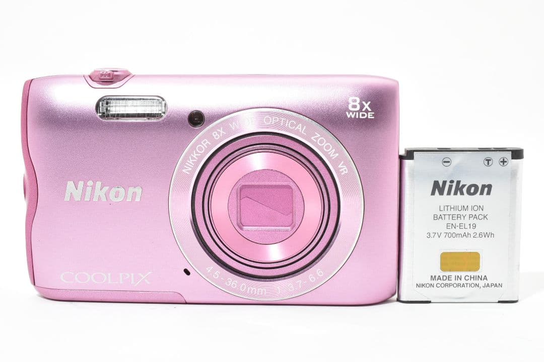 極美品　Nikon COOLPIX A300 コンパクトデジタルカメラ ピンク